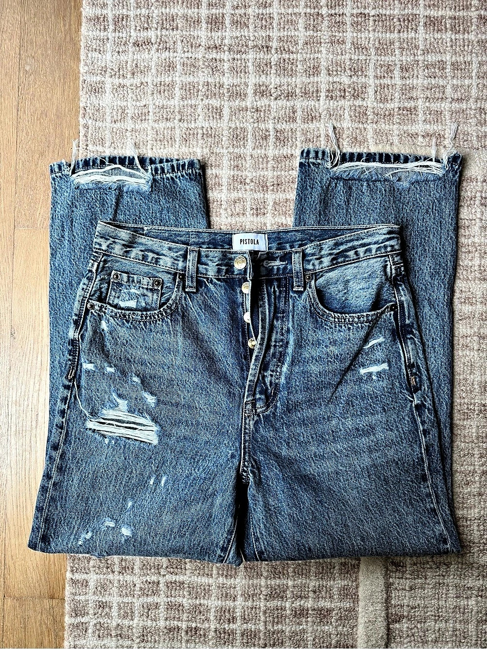 PISTOLA Women's Distressed Jeans